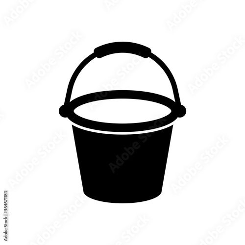 bucket icon isolated vector