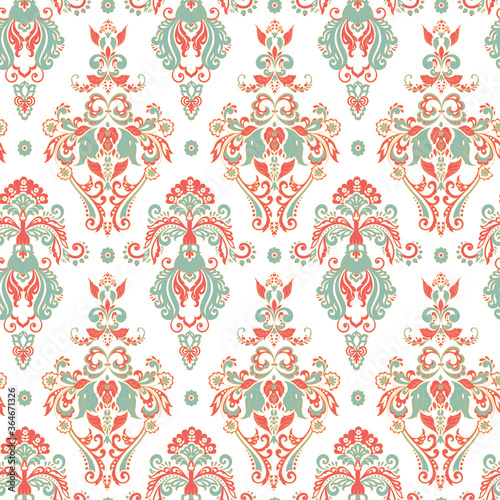 Baroque floral pattern. classic floral ornament