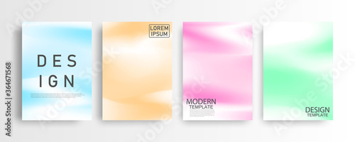 Abstract mockup Pastel colorful gradient background A4 concept for your graphic colorful design, Layout Design Template for Brochure