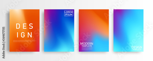 Abstract mockup Pastel colorful gradient background A4 concept for your graphic colorful design, Layout Design Template for Brochure