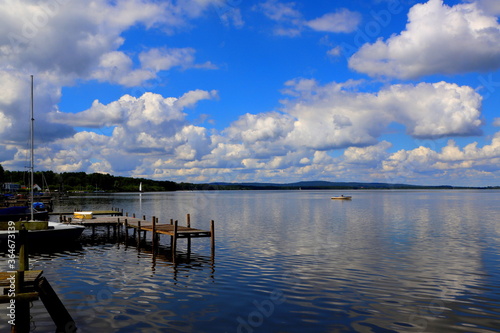 lake and clouds