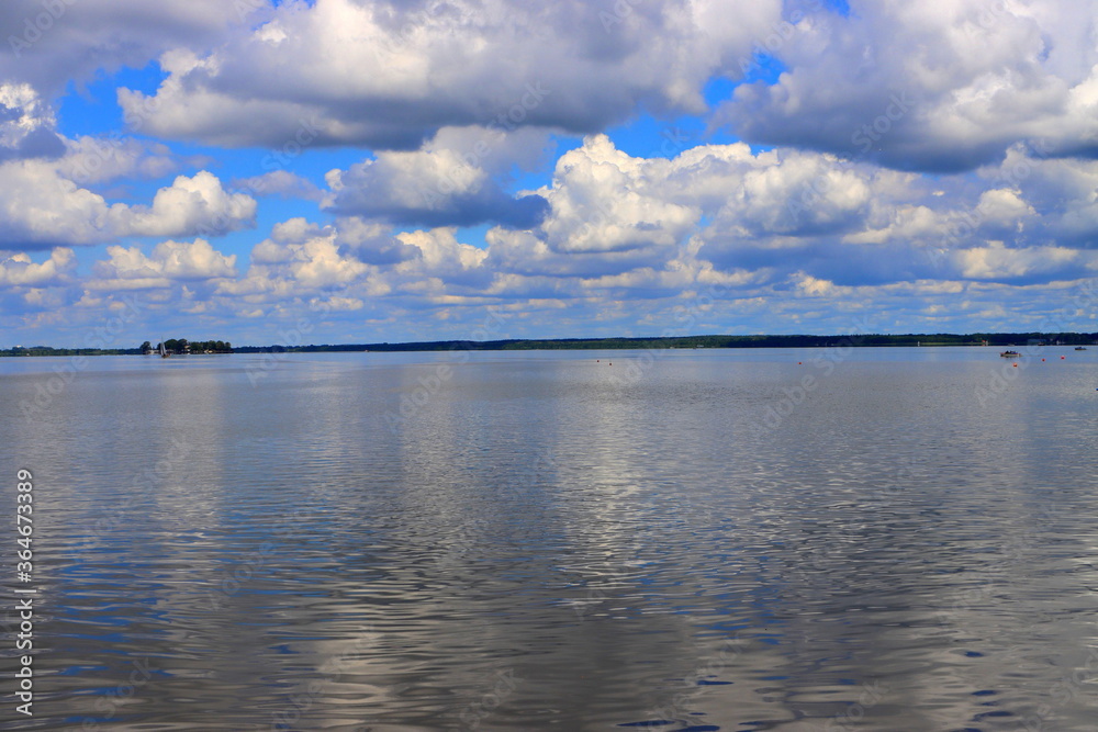 clouds over the lake