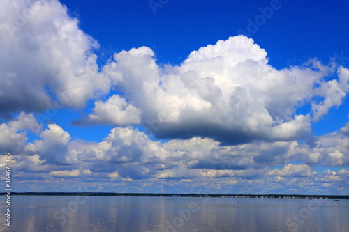 blue sky with clouds