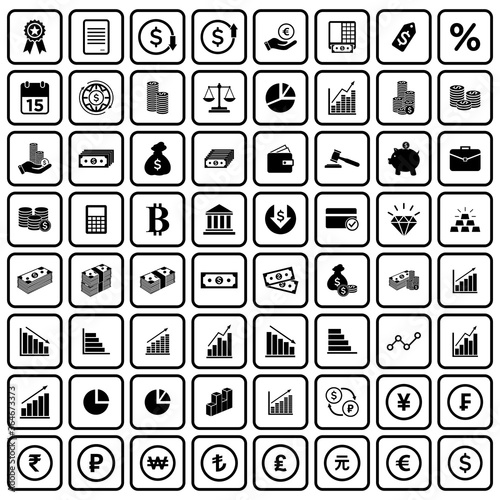 finance, money, icon vector symbol isolated illustration white background