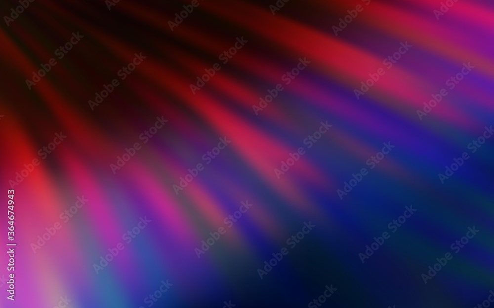 Dark Blue, Red vector background with stright stripes. Colorful shining illustration with lines on abstract template. Smart design for your business advert.