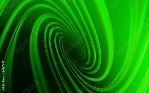 Light Green vector texture with milky way stars. Shining illustration with sky stars on abstract template. Pattern for futuristic ad, booklets.