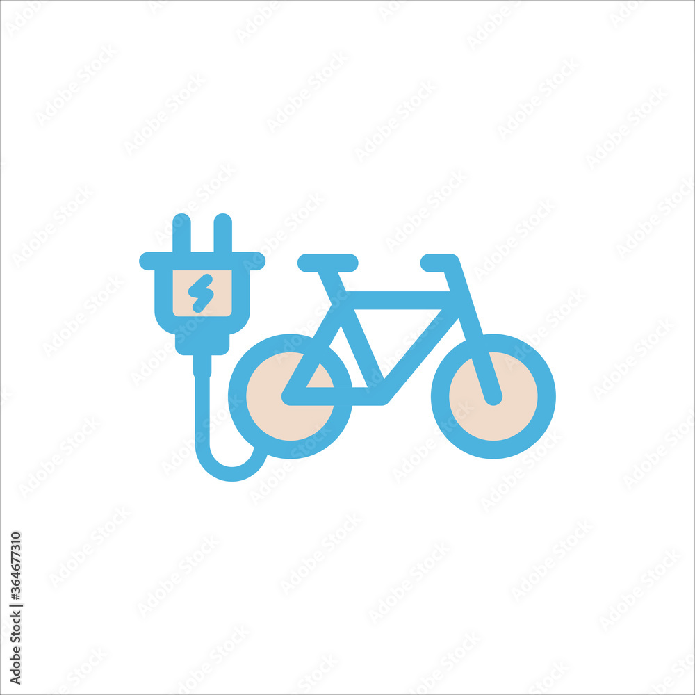 electric bike icon flat vector logo design trendy electric bike icon flat vector logo design trendy