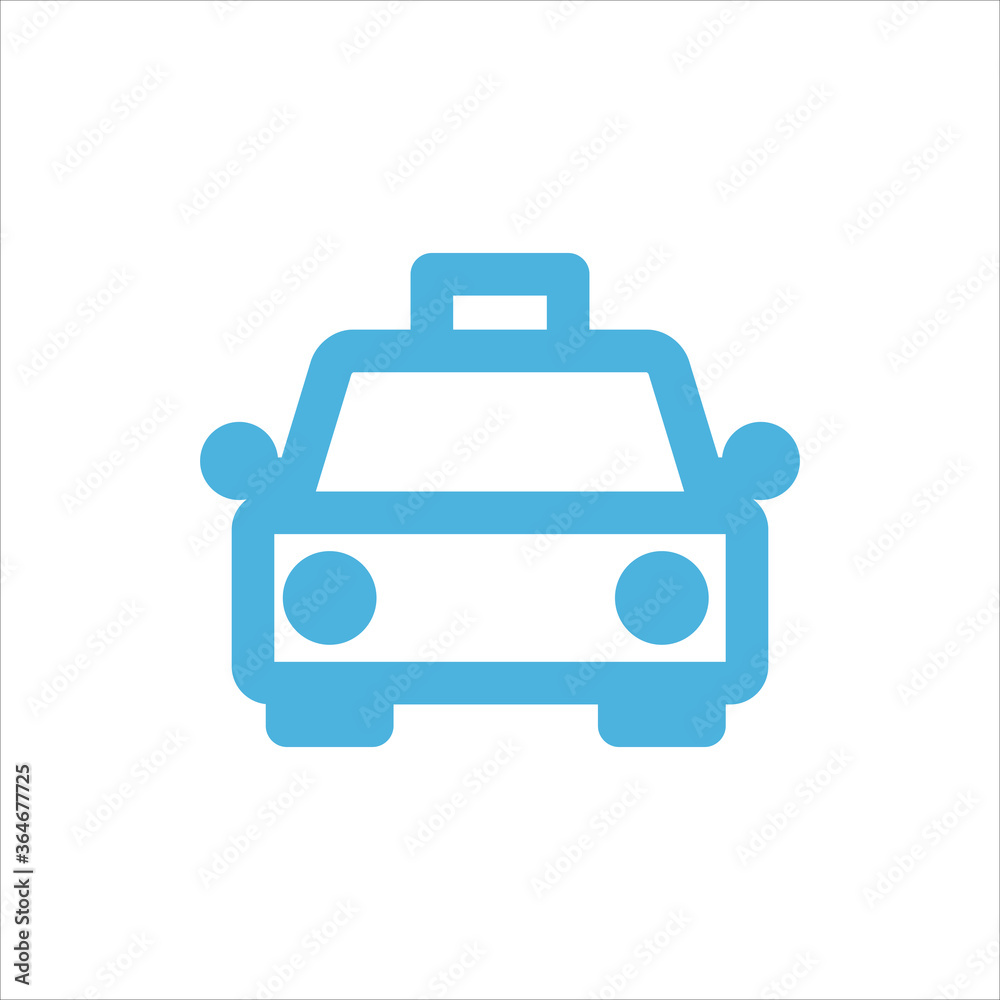 taxi icon flat vector logo design trendy