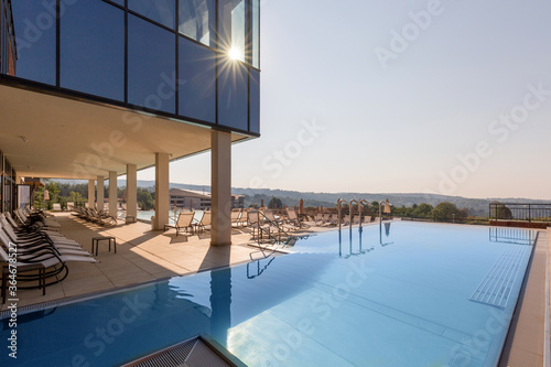 Outdoor swimming pool in a modern hotel © rilueda
