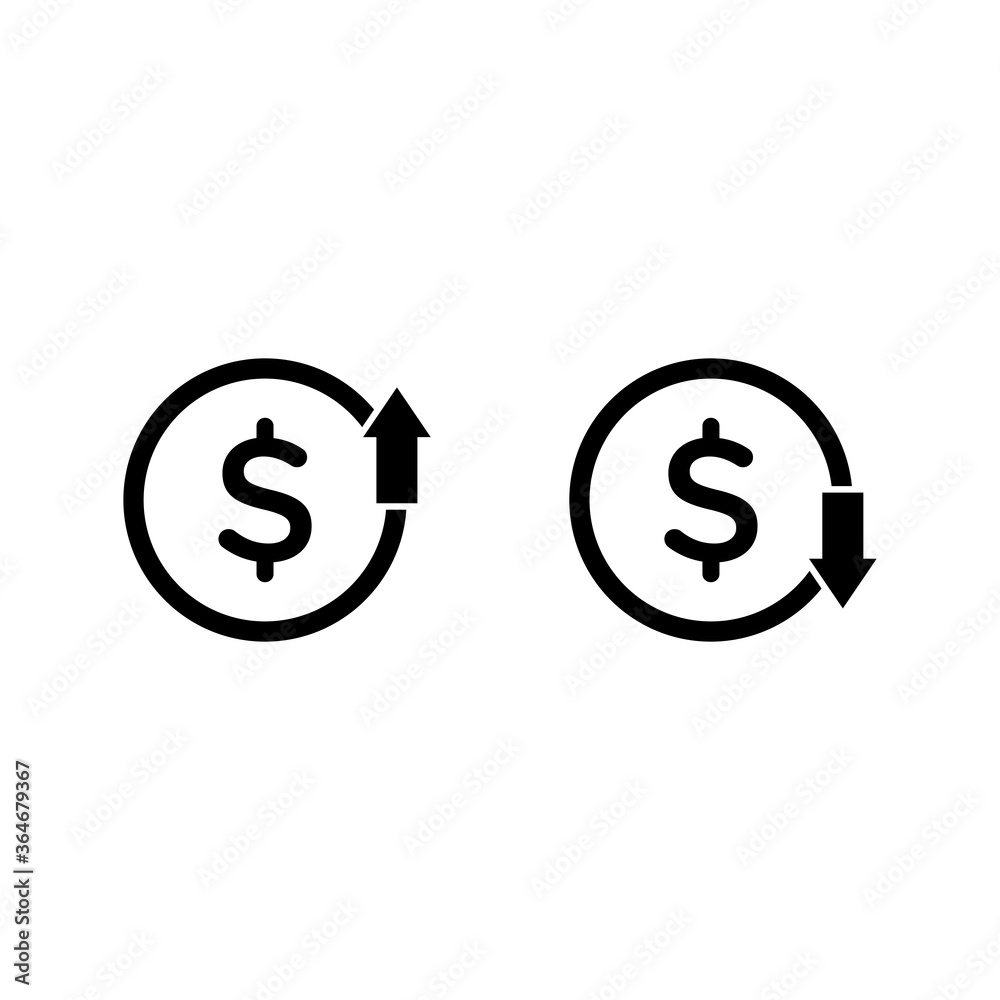 cost icon, decrease, increase, icon vector symbol of finance isolated illustrations white background eps 10 cost icon, decrease, increase, icon vector symbol of finance isolated illustrations white background eps 10