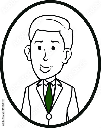 happy man inside a mirror