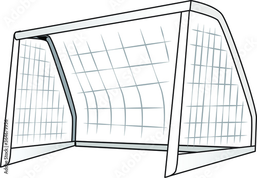 Goal post for playing football