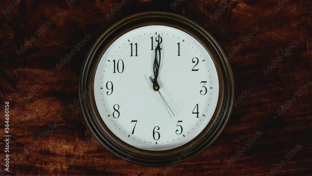 A clock hanging on the wall Timelapse 4k A clock hanging on the wall Timelapse 4k