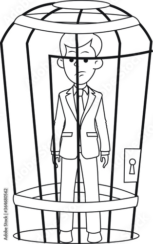 man in a prison