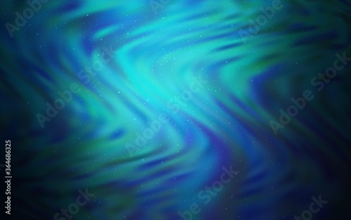 Dark BLUE vector texture with milky way stars. Modern abstract illustration with Big Dipper stars. Pattern for futuristic ad, booklets.