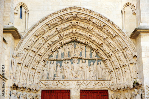 Jugement finale. Portail royale de la cathédrale Saint-André, Bordeaux Gironde France photo