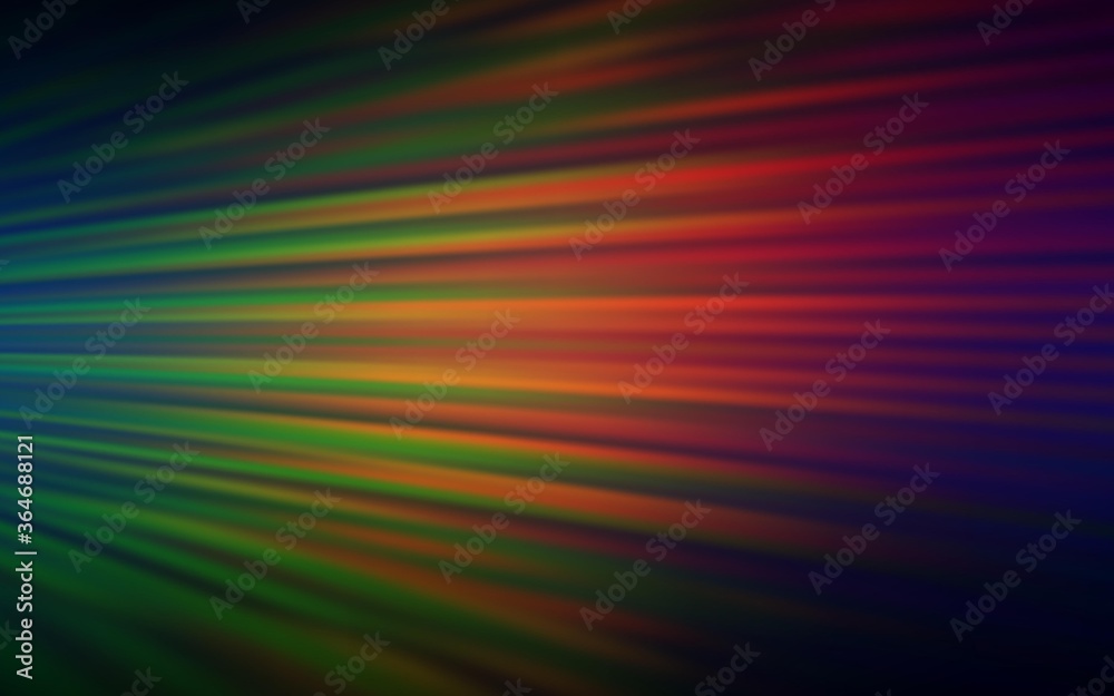 Dark Green, Red vector background with straight lines. Shining colored illustration with sharp stripes. Pattern for ads, posters, banners.