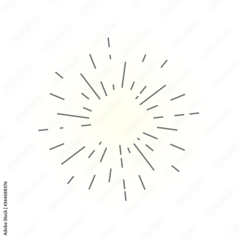 Vintage sunburst design vector template