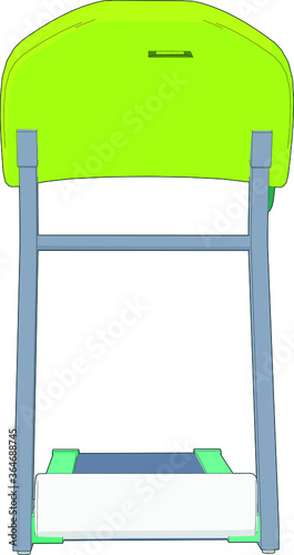 Artwork of a Exercise Treadmill perspective angle 