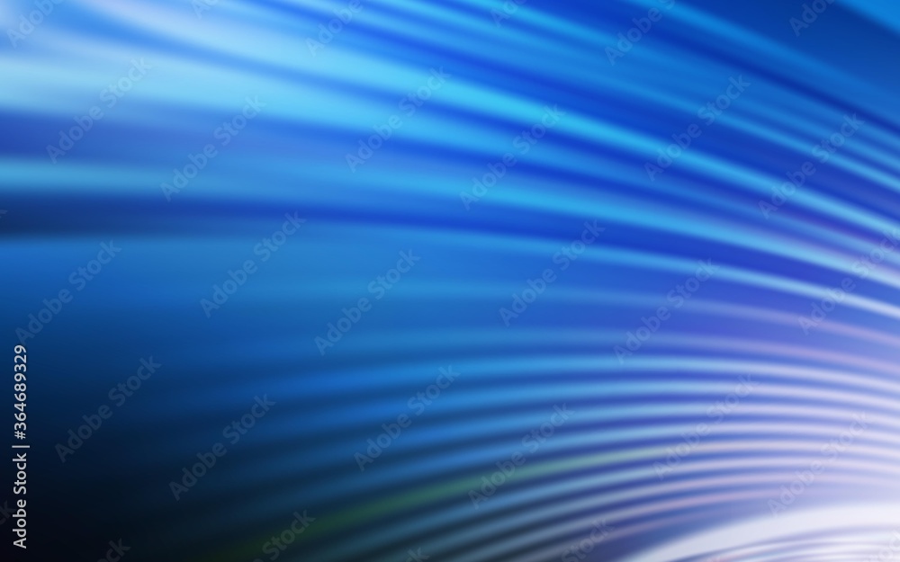 Dark BLUE vector background with curved lines. A completely new colorful illustration in simple style. New composition for your brand book.