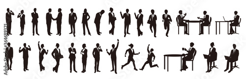 illustrations of Businessman Vector set