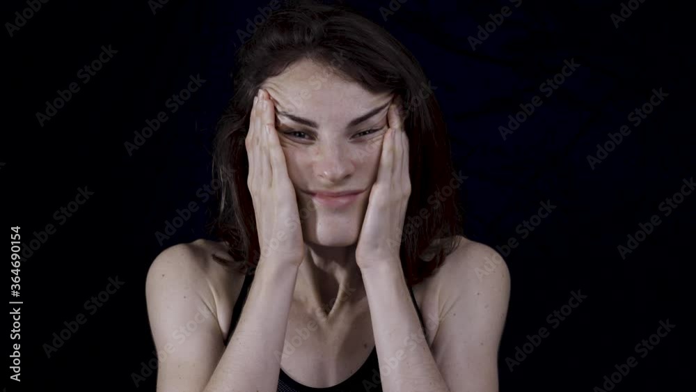 a stressed girl a stressed girl