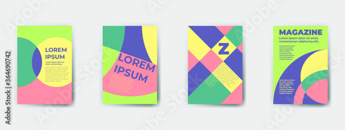 Abstract geometric pattern background for business brochure cover design. Vector flyer template layout design. For business brochure, poster, annual report, leaflet, magazine or book cover.