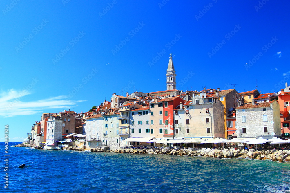 Rovinj, beautiful picturesque town, touristic destination in Istria region, Croatia