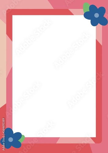 Spring themed design for greeting cards and poster. Design template celebration. Image drawing illustration. Colorful background with blue flowers and leaves.