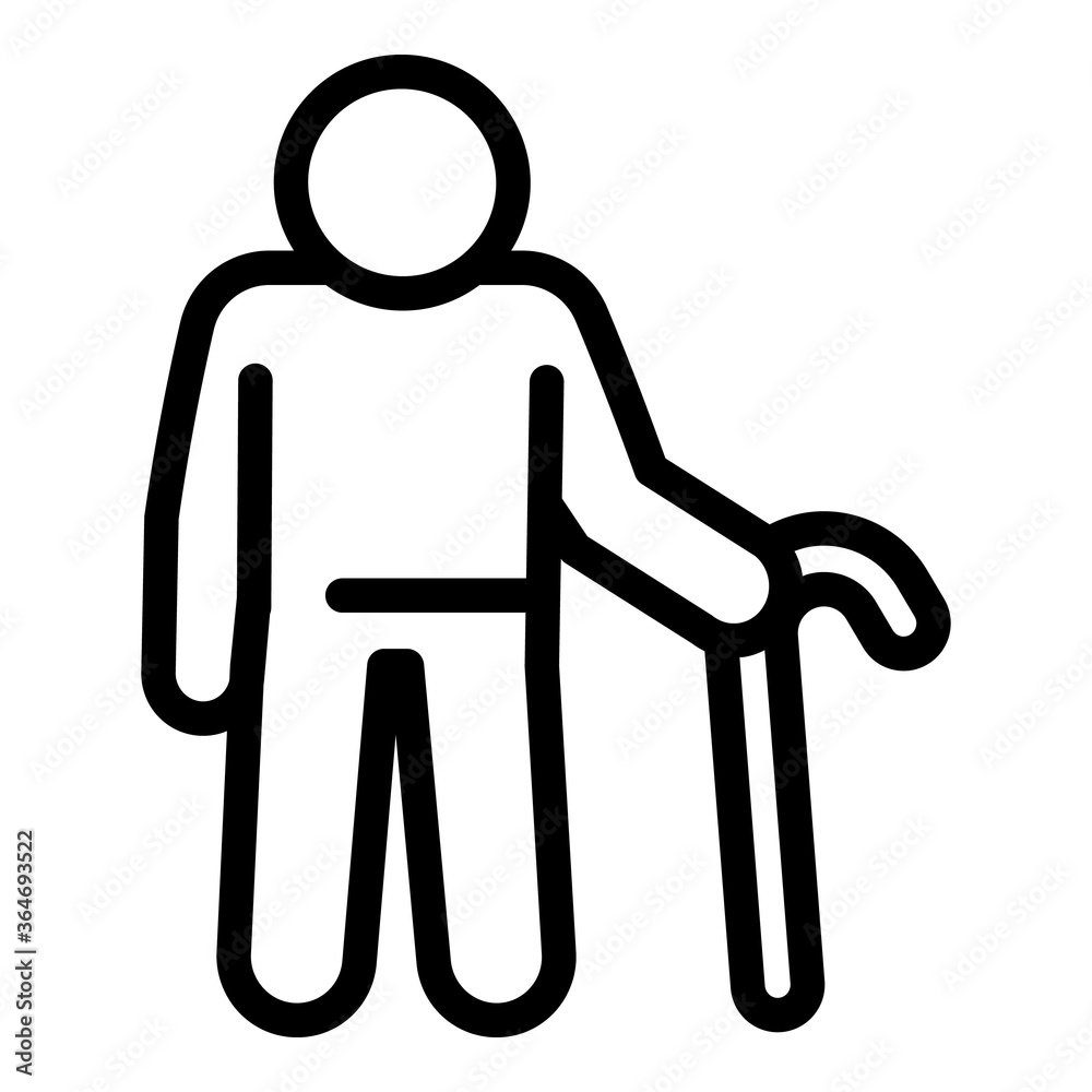 Grandfather icon. Outline grandfather vector icon for web design isolated on white background Grandfather icon. Outline grandfather vector icon for web design isolated on white background