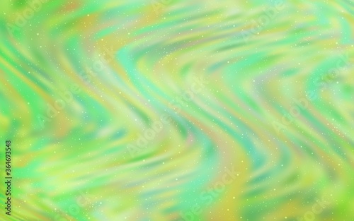 Light Green vector pattern with night sky stars. Modern abstract illustration with Big Dipper stars. Template for cosmic backgrounds.
