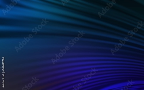 Dark BLUE vector texture with bent lines. A shining illustration, which consists of curved lines. Pattern for your business design.
