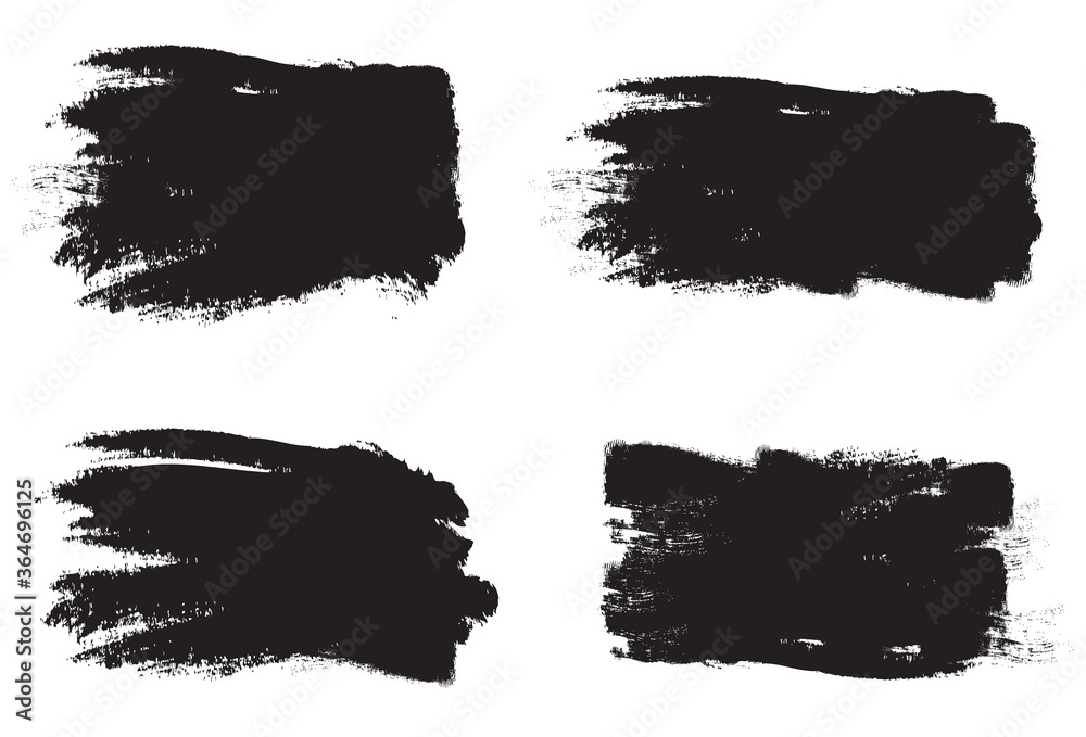 Black brush stroke set isolated on white background. Trendy brush stroke vector for black ink paint, grunge backdrop, dirt banner, watercolor design and dirty texture. Brush stroke vector illustration Black brush stroke set isolated on white background. Trendy brush stroke vector for black ink paint, grunge backdrop, dirt banner, watercolor design and dirty texture. Brush stroke vector illustration