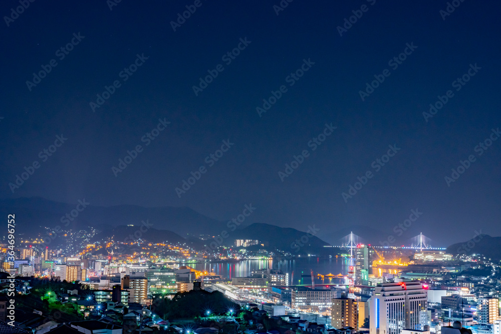 Fototapeta premium 長崎の夜景 長崎市の夜景