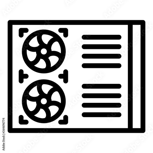 Commercial conditioner icon. Outline commercial conditioner vector icon for web design isolated on white background
