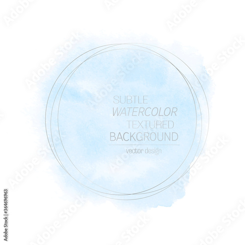 Watercolor aqua blue paint background - Vector. Perfect art abstract design for any creative ideas.