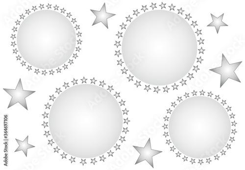 飛沫とウイルスのイメージのシンプルなデザインのフレーム イラスト ベクター