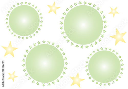 飛沫とウイルスのイメージのシンプルなデザインのフレーム イラスト ベクター