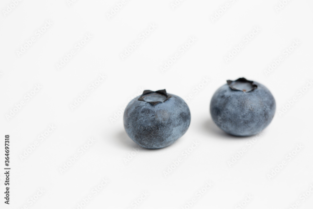 blueberries on white background blueberries on white background