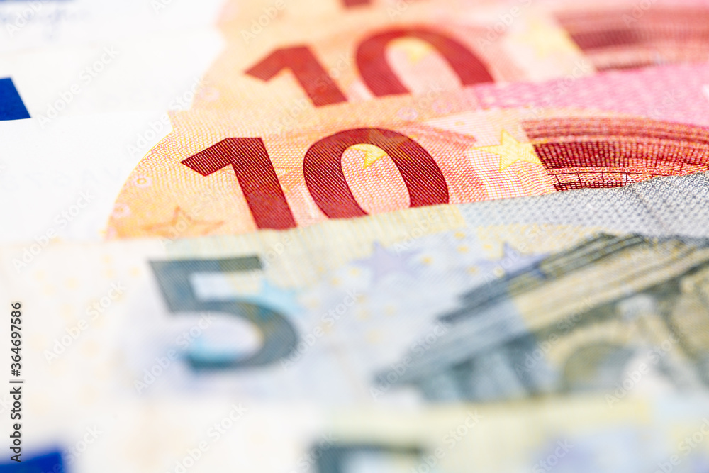 Obraz premium euro banknotes background