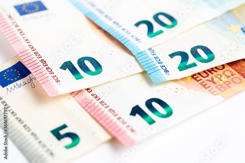 euro banknotes background