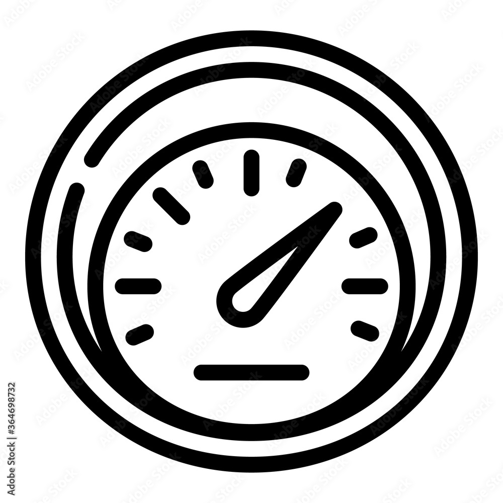Miles speedometer icon. Outline miles speedometer vector icon for web design isolated on white background Miles speedometer icon. Outline miles speedometer vector icon for web design isolated on white background