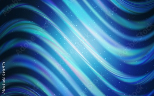 Light BLUE vector template with space stars. Shining colored illustration with bright astronomical stars. Pattern for futuristic ad, booklets.