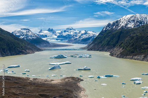Photography Glacial lake with small icebergs floating, Laguna San Rafael National Park, Ayse