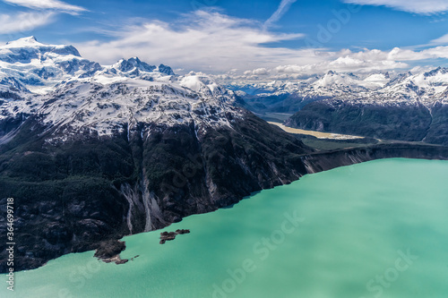 Northern Patagonian Ice Field, Aerial view, Laguna San Rafael National Park, Aysen Region, Patagonia, Chile photo