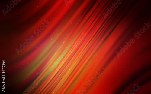 Dark Orange vector pattern with night sky stars. Modern abstract illustration with Big Dipper stars. Pattern for futuristic ad, booklets.