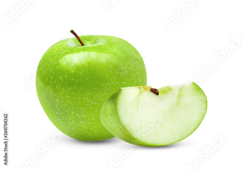  Green Apple Isolated on White Background