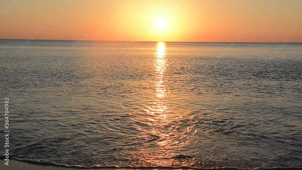 Beautiful sunrise over the Atlantic Ocean at Sunny Isles Beach in Florida Beautiful sunrise over the Atlantic Ocean at Sunny Isles Beach in Florida