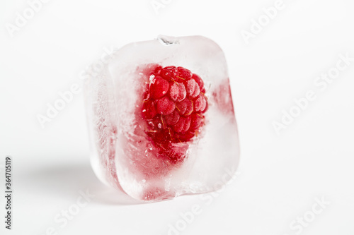 ice cube with fruits