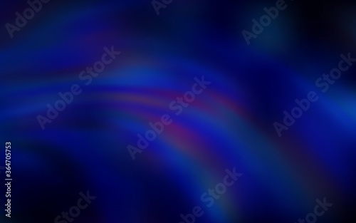 Dark BLUE vector background with lines. Colorful geometric sample with gradient lines.  Brand new design for your ads, poster, banner. © smaria2015